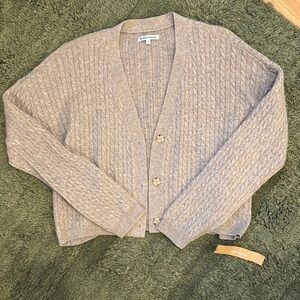 Brand New - Reformation Beige Cable Knit Sweater